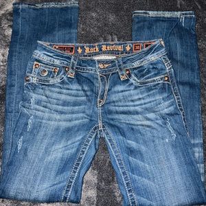 Women’s rock revival bootcut jeans. Size 30